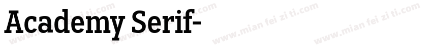 Academy Serif字体转换